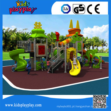 Recreio ao ar livre plástico do equipamento comercial da corrediça das crianças de Kidsplayplay